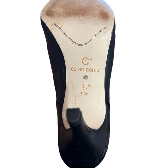 Corso Como Cocktail 6pm Soft leather Black Heel Size 7.5 - Picture 7 of 8